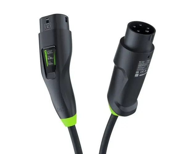 Cablu Mobil EV Green Cell Habu 11 kW 7 m Tip 2 pentru Incarcarea Vehiculelor Electrice EV PHEV 2in1 Wallbox cu Aplicatie GC