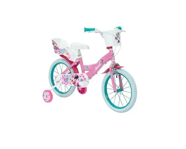 Bicicleta pentru copii Disney Minnie, roti 16inch, Roz