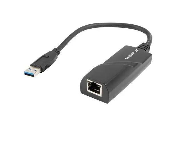 Adaptor Lanberg 41870, LAN - USB 3.0, cablu 15 cm, Gigabit Ethernet