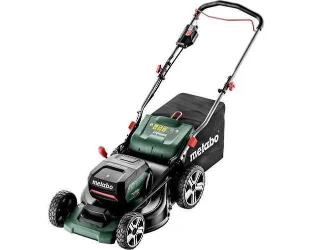 Masina de tuns iarba fara fir Metabo, 46cm, 55 L, 7 Trepte de inaltime (Negru/Verde)