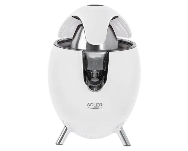 Storcator elctric de citrice Adler AD 4013W, 800W, Sistem anti-picurare (Alb)