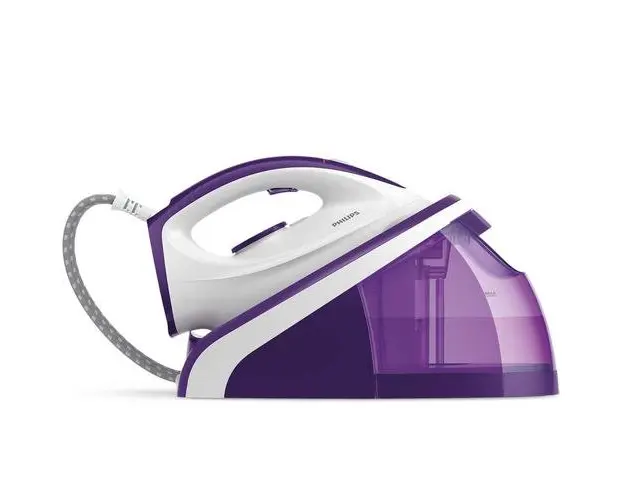 Statie de calcat Philips cu abur, cu talpa ceramica, presiune pompa max. 5.2 bari, debit de abur continuu de 110 g/min, jet de abur 300 g, oprire automata de siguranta (Violet)