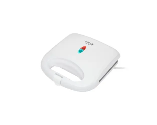 Sandwich-maker Adler AD301, 750W, 4 sandwich-uri triunghiulare, placi antiadezive
