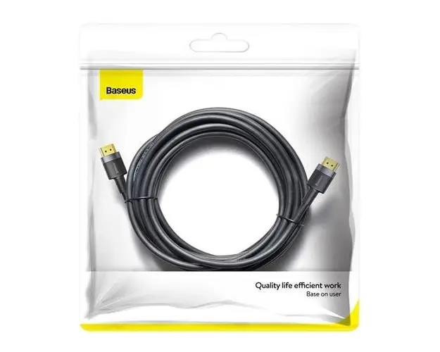 Cablu HDMI Baseus CADKLF-H01, HDMI 2.0, 4K, 5 m (Negru)