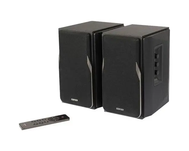 Sistem audio Edifer, Conectivitate Bluetooth, 2 x 21W (Negru/Maro)