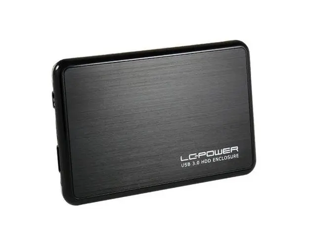 Rack extern pentru HDD, LC-Power, LC-25BUB3, 2.5inch, SATA II, USB 3.0, Ultra slim (Negru)