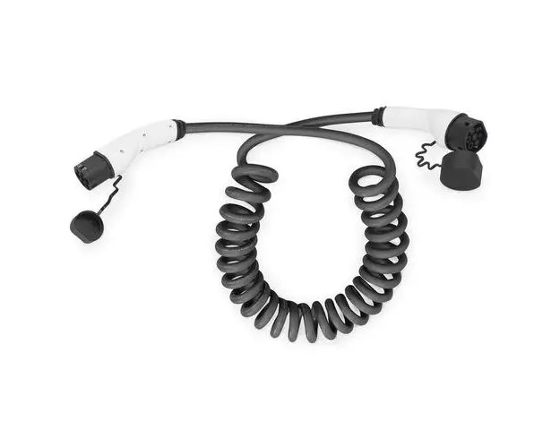 Cablu de incarcare Digitus, trifazat 415V 32A, tip spirala de tip 2, 7.5 m, Negru