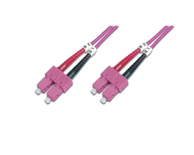 Fibra optica Digitus DK-2522-02-4, OM4, LSZH, Duplex, 2 m (Mov)