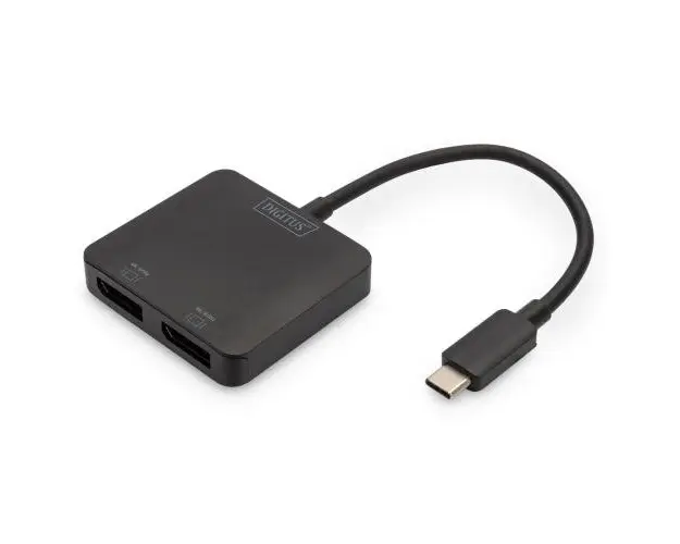Adaptor video Digitus DS-45339, USB Tip C, DisplayPort (Negru)