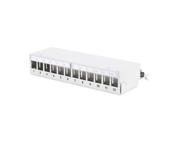 Panou de corectie cu 12 porturi, Digitus, 1U, Gri DN-93706