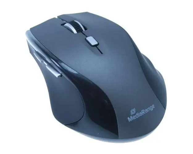 Mouse Wireless MediaRange MROS203, 1600 DPI (Negru)