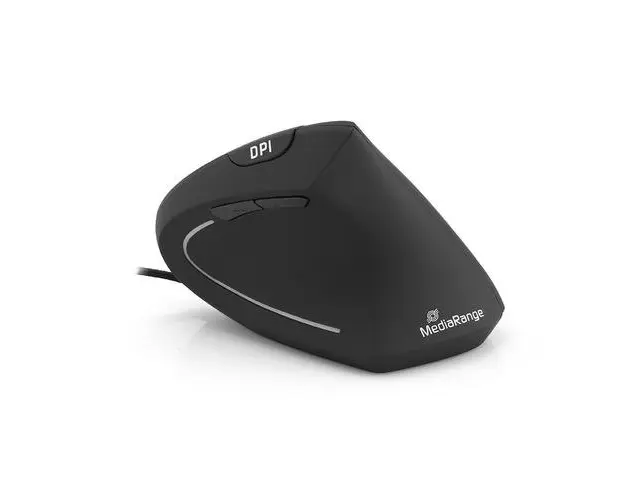 Mouse PC MediaRange, 2400 DPI, USB 1.7m (Negru)