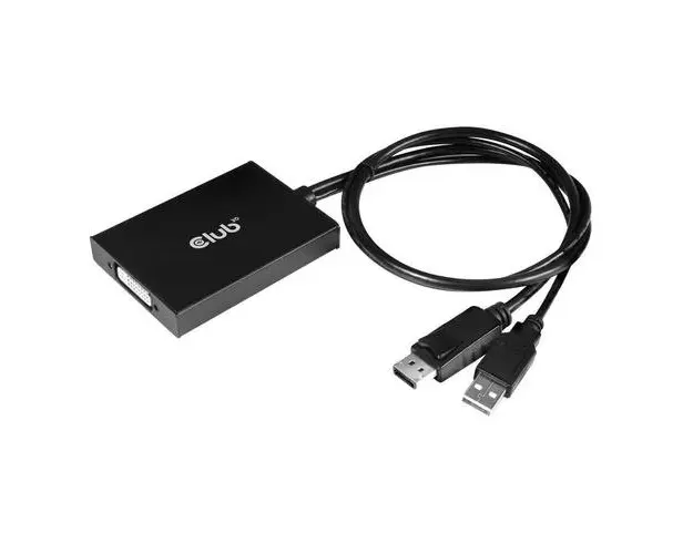 Adaptor Club3D CAC-1010, DisplayPort, DVI-D (Negru)