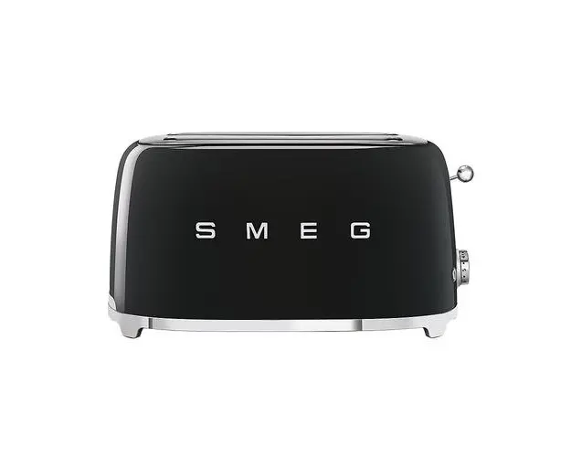 Prajitor de paine Smeg TSF02BLEU, 1500W, 2 felii, 6 Trepte pentru rumenire (Negru)
