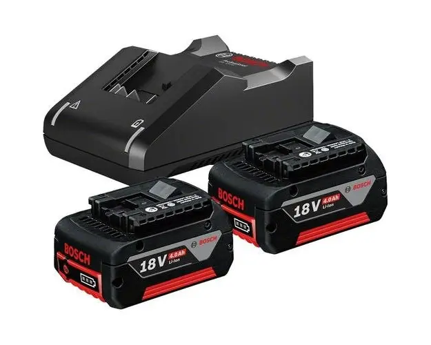 Set 2 acumulatori si incarcator Bosch Professional 1600A019S0, 18 V, 4 Ah, Li-Ion