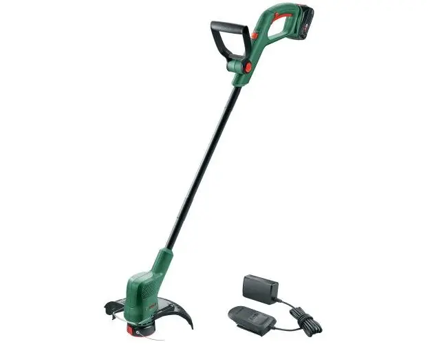 Trimmer pe acumulator pentru tuns iarba Bosch EasyGrassCut 18-230, 18 V, Diametru taiere 23 cm, Acumulator 18 V 2 Ah + incarcator (Verde)
