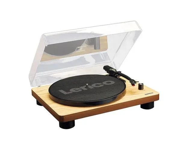 Pick-Up Lenco LS-50, Amplificator stereo si pre-amplificator integrat, Doza MM, Semiautomat, USB pt PC, Belt Drive, Difuzoare incorporate, Stejar