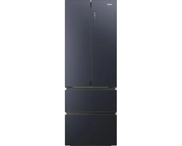Side by side Haier HFW7720ENMB, 477 L, Total NoFrost, Motor Inverter, Conectivitate WiFi + Bluetooth, Display, Multiflow column, Super Cooling, Super Freezing, Clasa E, H 201 cm (Negru)