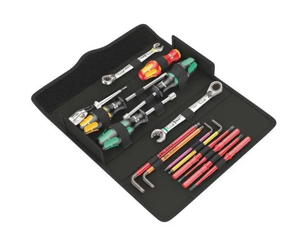 Trusa Chei Electrician Profesionala Wera Kraftform Kompakt SH 2 PlumbKit, 15 piese