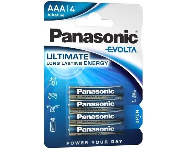 Baterii Panasonic Evolta Alkaline AAA, 4 buc