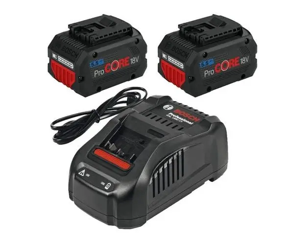 Set 2 acumulatori Bosch 18V/5.5Ah si incarcator 14,4  18 V GAL 1880 CV