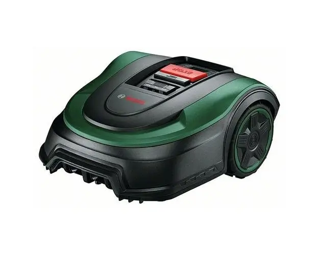 Robot de tuns iarba Bosch 06008B0203, Recomandat pentru 700 mp, 18 V, 3 Trepte de inaltime (Negru/Verde)