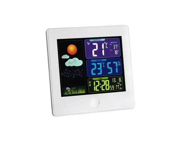 Statie meteo wireless TFA Dostmann 35.1133.02, Simboluri meteo, Ceas controlat radio, Functie alarma si Snooze