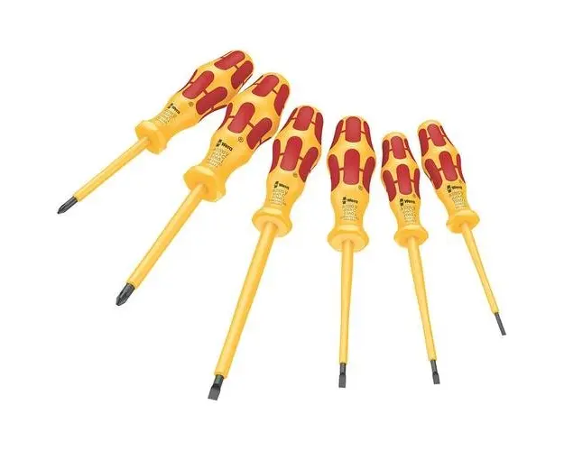 Set de 6 surubelnite Wera Kraftform, VDE, Drept/PZ