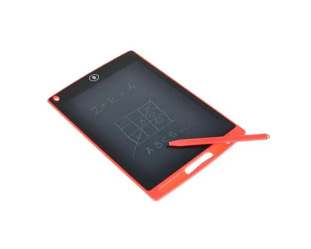 Tableta BVS 8.5inch LCD pentru scris si desenat, pentru copii, elevi, studenti (Rosu)