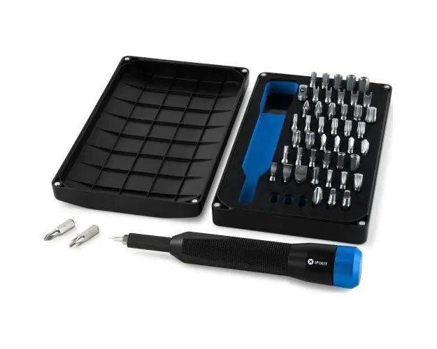 Set 48 biti de precizie cu surubelnita iFixit, Universal, Negru