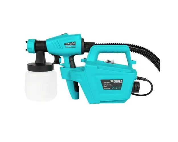 Pistol electric de vopsit Detoolz DZ-SE250, 800 W, 1000 ml/min, vascozitate maxima 120 DNI (Albastru)