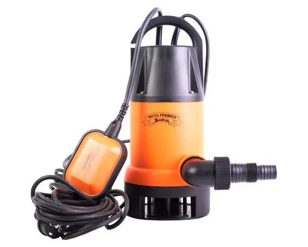 Pompa apa murdara Micul Fermier GF-0724, 900 W, 14.000 l/h debit apa, 8 m inaltime refulare, 7 m adancime absorbtie