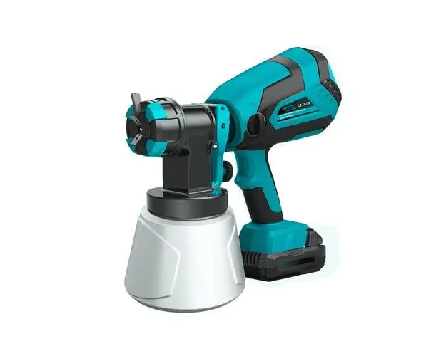 Pistol vopsit DETOOLZ DZ-SE230, 600ml/min, rezervor 1000ml, 18V, fara acumulator (Albastru)