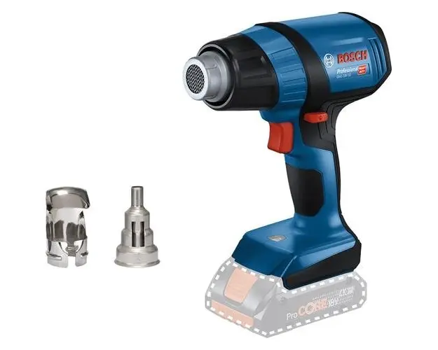 Suflanta cu aer cald pe acumulator Bosch Professional GHG 18V-50, 18 V, 300 - 500C tempretatura lucru, 175 l/min debit aer, fara acumulator/incarcator
