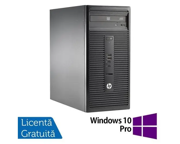 Calculator Sistem PC Refurbished HP 280 G1 Tower, Intel Core i5-4570 3.20GHz, 8GB DDR3, 500GB HDD, DVD-ROM + Windows 10 Pro