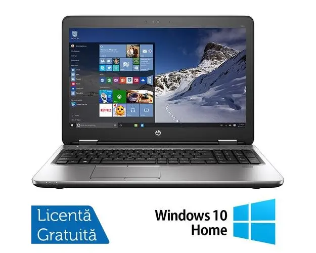 Laptop Refurbished HP ProBook 650 G2, Intel Core i5-6200U 2.30GHz, 8GB DDR4, 256GB SSD, 15.6 Inch HD, Tastatura Numerica + Windows 10 Home