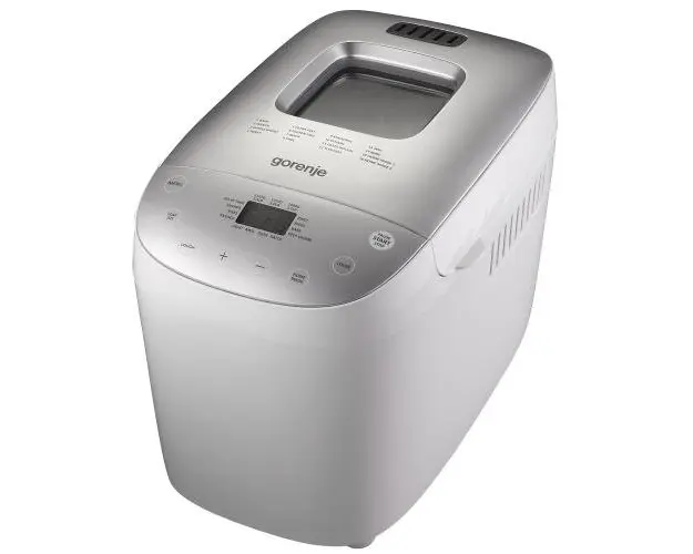 Masina de paine Gorenje B1600WG, 850W, 1125-1600 g, 16 programe (Alb/Argintiu)