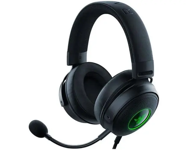 Casti Gaming Razer Kraken V3 HyperSense, USB, 2m, Surround 7.1, RGB, THX Spatial Audio (Negru)