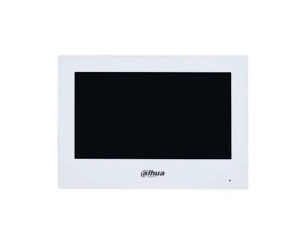 Monitor videointerfon Dahua VTH2622GW-W, Touch screen, 7'', 2 fire si Wi-Fi, SIP (Alb)