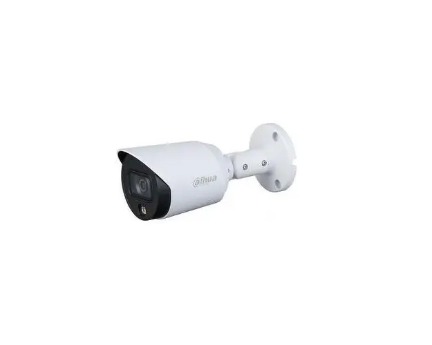 Camera de supraveghere exterior Dahua HAC-HFW1239T-A-LED-0280B-S2, 2MP, Lentila 2.8mm, IR 20m (Alb/Negru)