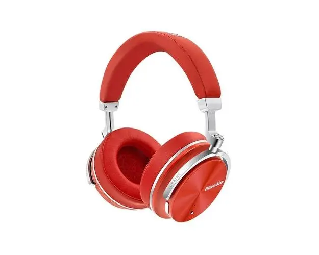 Casti Stereo Wireless BLUEDIO T4S, ANC, Microfon, USB Type-C (Rosu)