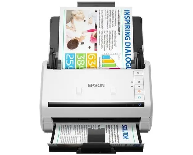 Scanner Epson WorkForce DS-770II, 600 dpi x 600 dpi, 24 Bits Color, 100 pagini, USB
