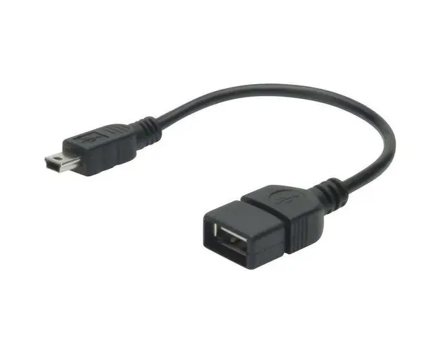 Adaptor Assmann, Mini USB/USB, Negru