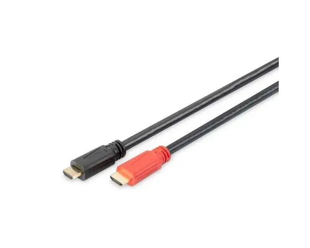 Cablu de conectare, Assmann, HDMI High Speed, tip A, cu amplificator. 10m Negru AK-330118-100-S