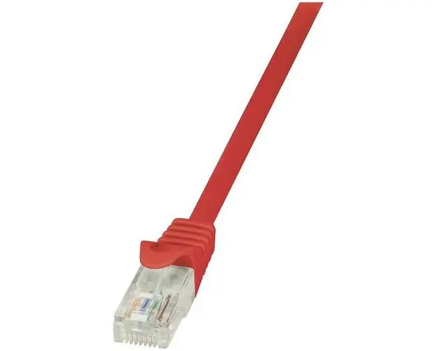 Cablu UTP LOGILINK Cat6, cupru-aluminiu, 0.5 m, rosu, AWG24, CP2024U