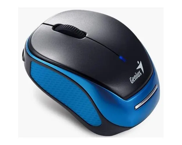 Mouse Genius, PC sau NB, wireless, 2.4GHz, infrarosu, 1200 dpi, butoane/scroll 3/1, Albastru