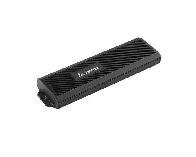 Rack extern CHIEFTEC, pentru SSD M.2, NVME, interfata PC USB 3.2 Type C, Tool-less, Plastic, Negru