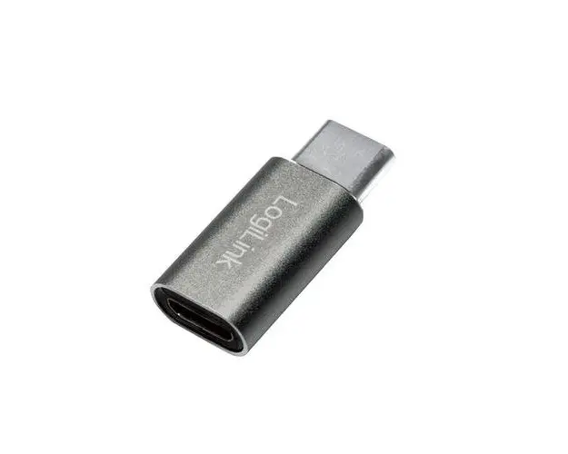 Adaptor LOGILINK, pentru smartphone, USB 3.0, USB Type-C (T) la Micro-USB (M), Argintiu