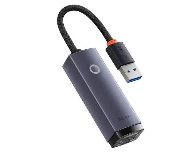 Placa de retea, Baseus Lite, Adaptor USB la Gigabit Lan RJ45, 100/1000Mb