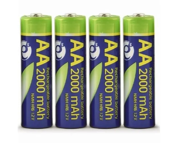 Acumulator Gembird AA (R6), 1.2V NiMH 2000mAh, 4 buc., EG-BA-AA20R4-01